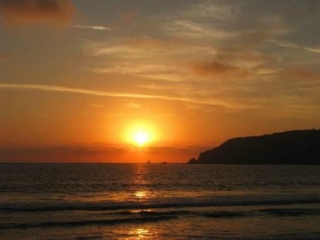  Pôr do sol no barco 